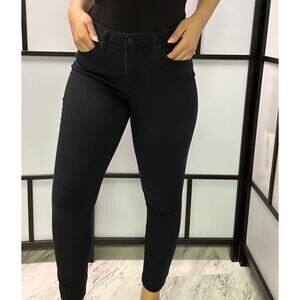 Jeans black washed stretchy size 12